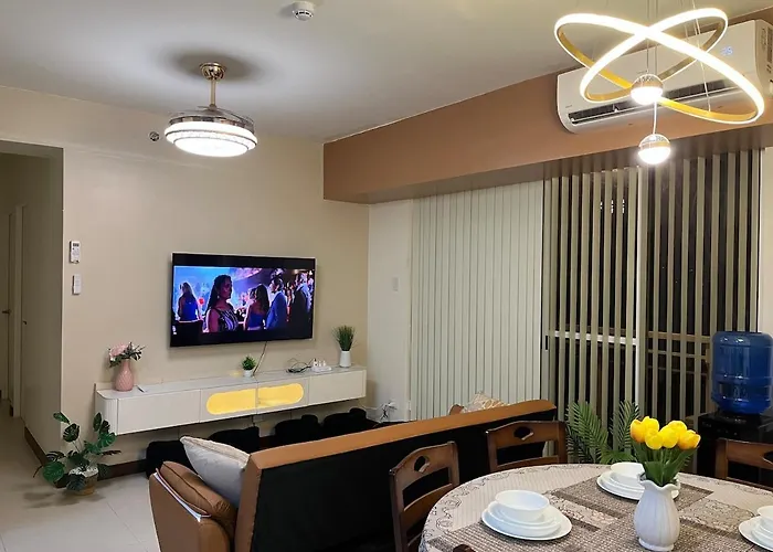 86 Sqm, 3br Condo, Free Prking, Wifi, Ntflx 公寓 马尼拉